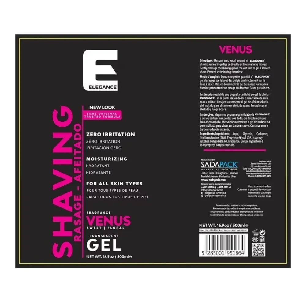 Elegance Venus Shaving Gel - New